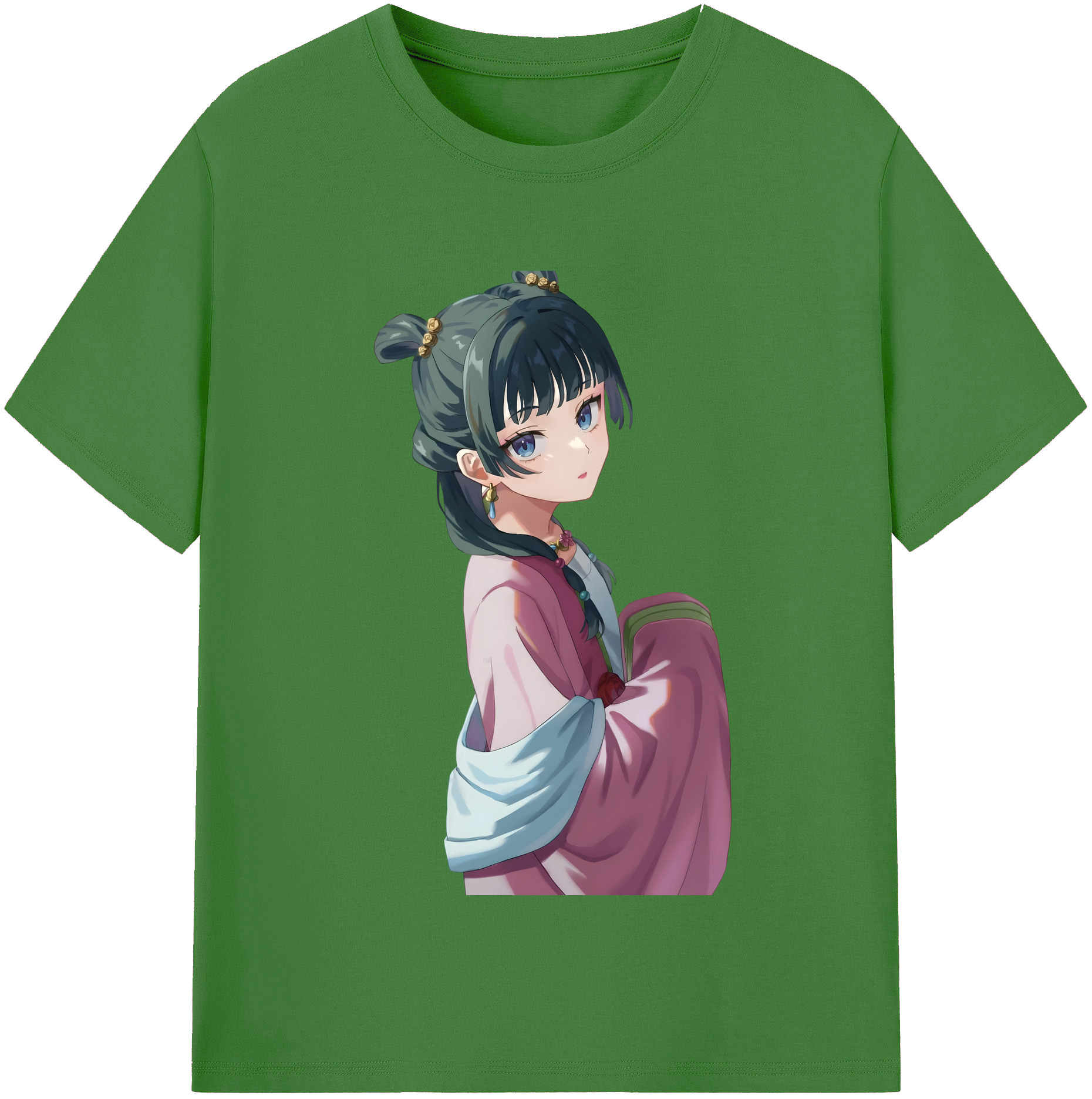 （画像用） 薬屋のひとりごと The Apothecary Diaries レディースカジュアルプリントTシャツ（綿100％）